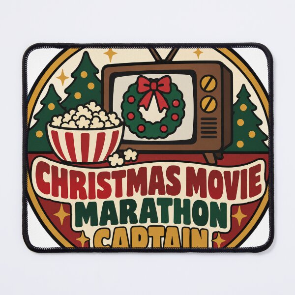 Item preview, Christmas Movie Gift - Christmas Movie Marathon Captain designed and sold by RedRubyBubble.