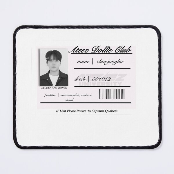 Item preview, Ateez Jongho School ID Sticker designed and sold by daintymingi.