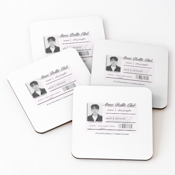 Item preview, Ateez Jongho School ID Sticker   designed and sold by daintymingi.