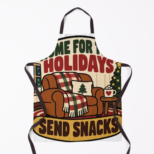 Item preview, Introvert Gift - Home For The Holidays Send Snacks designed and sold by RedRubyBubble.