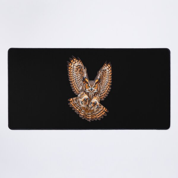 Item preview, Great Horned Owl Flying Toward Viewer Powerful Bird Wildlife Design designed and sold by RockitBaby.