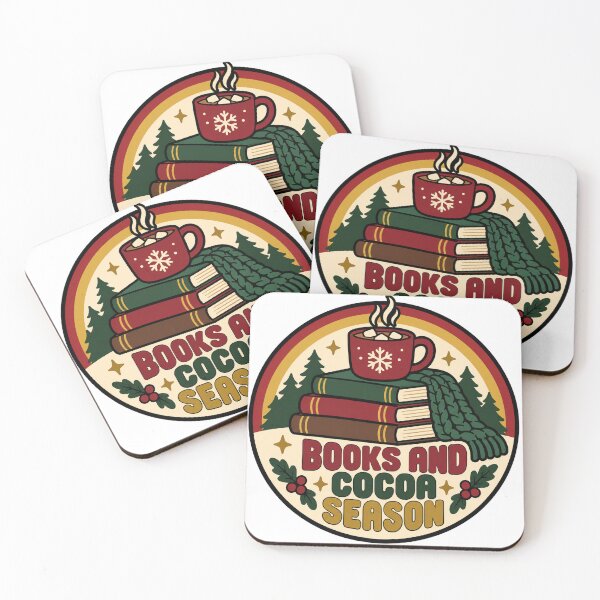 Item preview, Librarian Gift - Books And Cocoa Season designed and sold by RedRubyBubble.