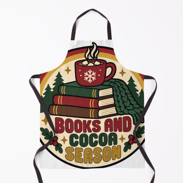 Item preview, Librarian Gift - Books And Cocoa Season designed and sold by RedRubyBubble.