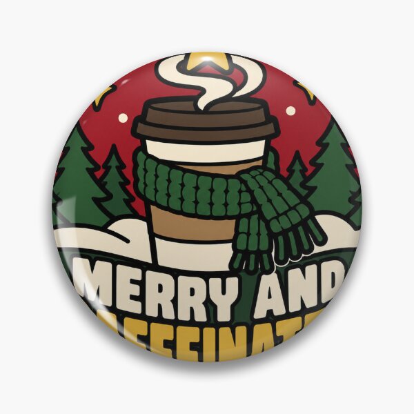 Item preview, Coffee Gift - Merry And Caffeinated designed and sold by RedRubyBubble.
