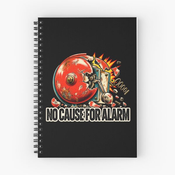 Item preview, Funny Alarm Bell T-Shirt – No Cause for Alarm Vintage Industrial Humor designed and sold by DopeyRobot.
