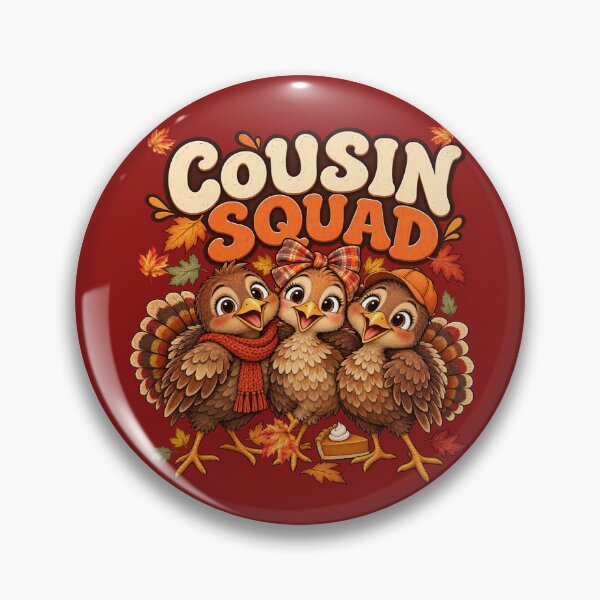 Item preview, Cute Thanksgiving Turkey Cousin Squad Holiday designed and sold by Cute & Sassy Custom Gifting Boutiques.