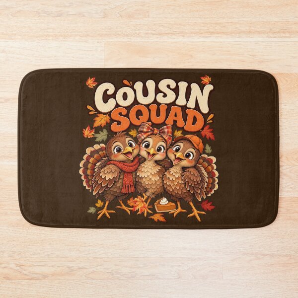 Item preview, Cute Thanksgiving Turkey Cousin Squad Holiday designed and sold by Cute & Sassy Custom Gifting Boutiques.