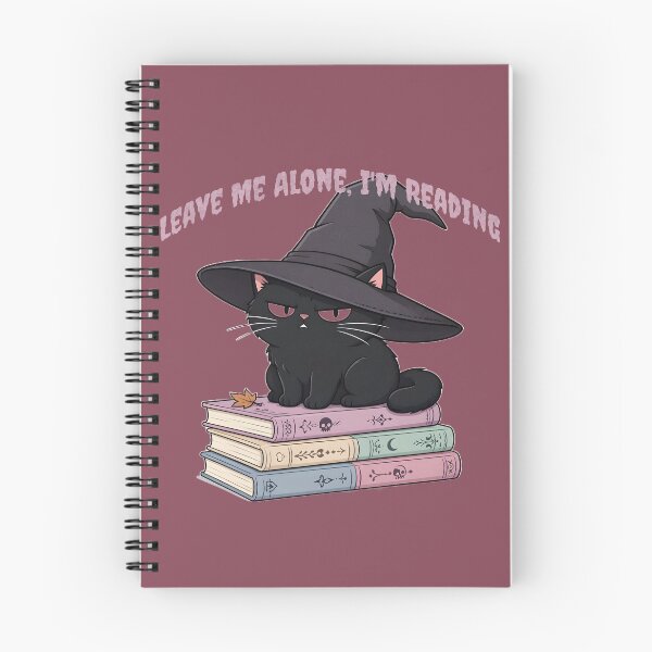 Item preview, Leave Me Alone Im Reading Witch Black Cat Book designed and sold by CraftyValley.