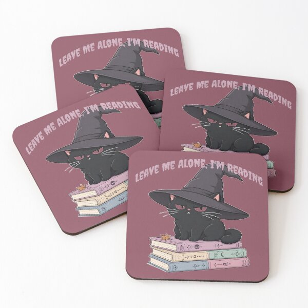 Item preview, Leave Me Alone Im Reading Witch Black Cat Book designed and sold by CraftyValley.
