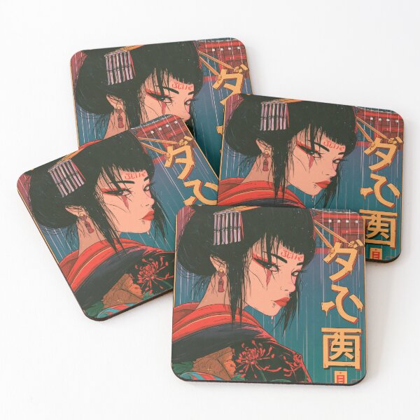 Item preview, Samurai Warriors Poster | Japanese Fantasy Art Print Red Aesthetic designed and sold by Affiches29 Animé .
