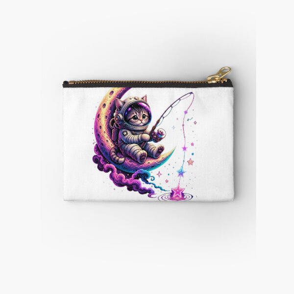 Item preview, Cosmic Cat Fishing on the Moon designed and sold by GGDesigns1.