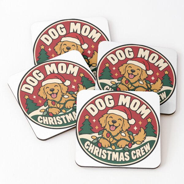 Item preview, Dog Mom Gift - Dog Mom Christmas Crew designed and sold by RedRubyBubble.