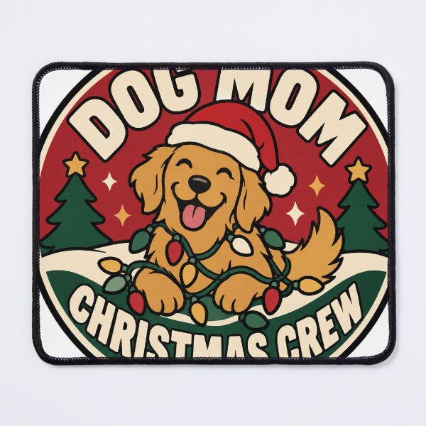Item preview, Dog Mom Gift - Dog Mom Christmas Crew designed and sold by RedRubyBubble.