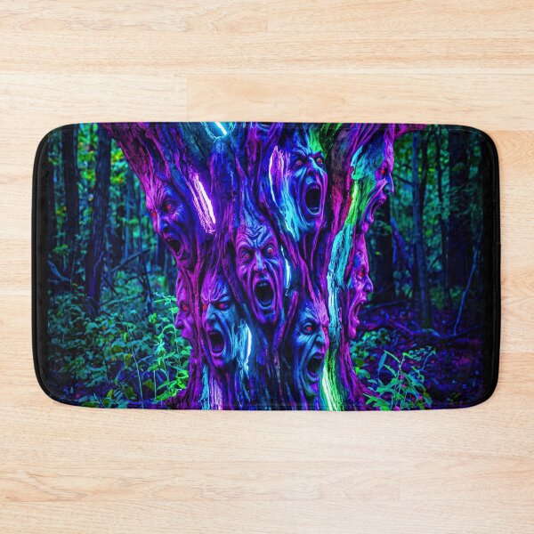 Item preview, SCREAMING FACED NEON TREE designed and sold by NOIMION DIGITAL ART.