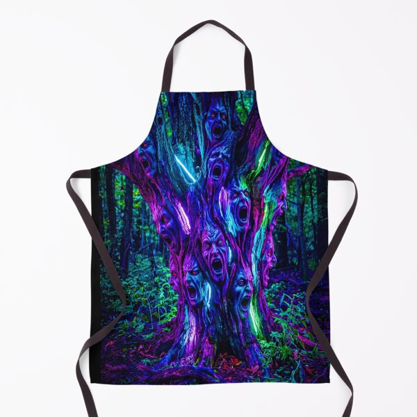 Item preview, SCREAMING FACED NEON TREE designed and sold by NOIMION DIGITAL ART.