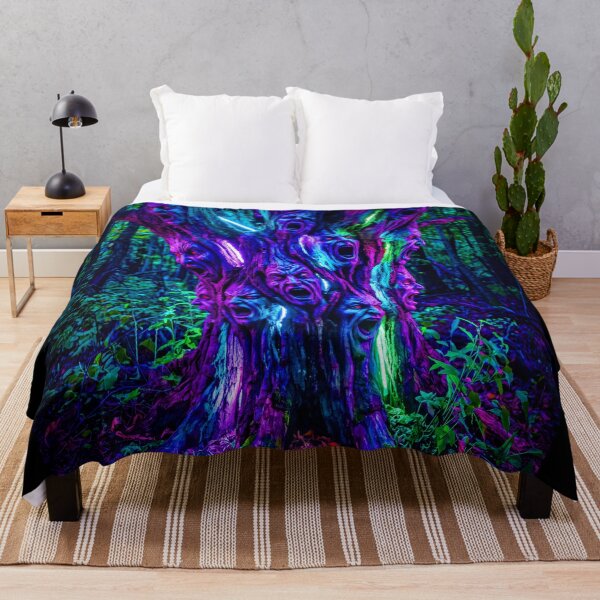 Item preview, SCREAMING FACED NEON TREE designed and sold by NOIMION DIGITAL ART.