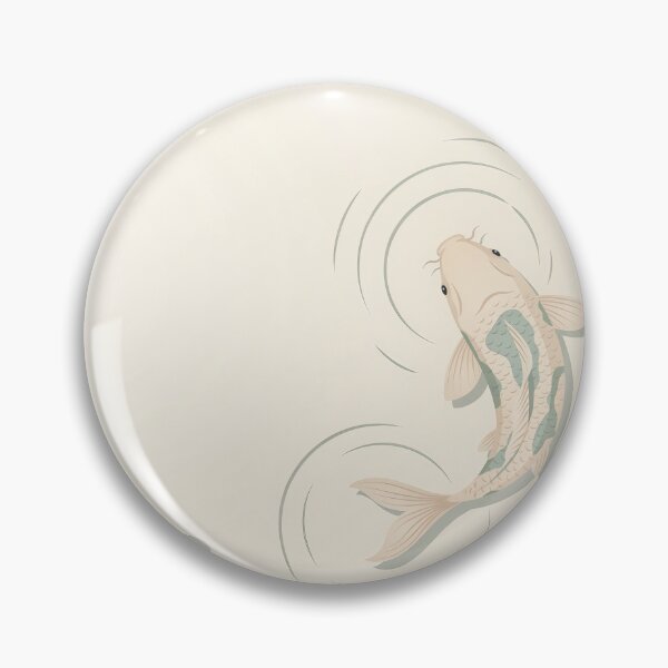 Item preview, Japandi Style Zen Koi Fish Pond Minimalist Cream Illustration Vector designed and sold by Shutter-Dragon.