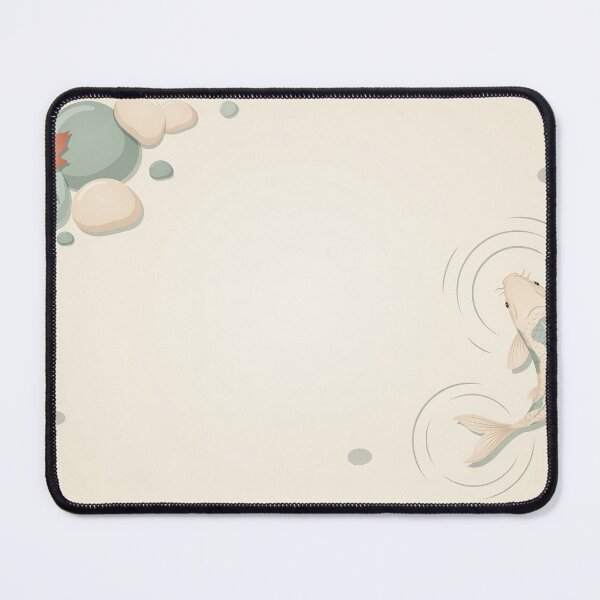 Item preview, Japandi Style Zen Koi Fish Pond Minimalist Cream Illustration Vector designed and sold by Shutter-Dragon.