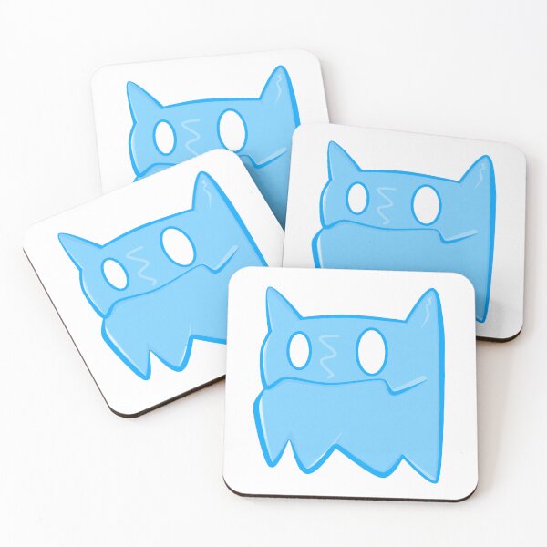 Item preview, Spoopy Ghost Blue Ghost Cat designed and sold by Nariiet.