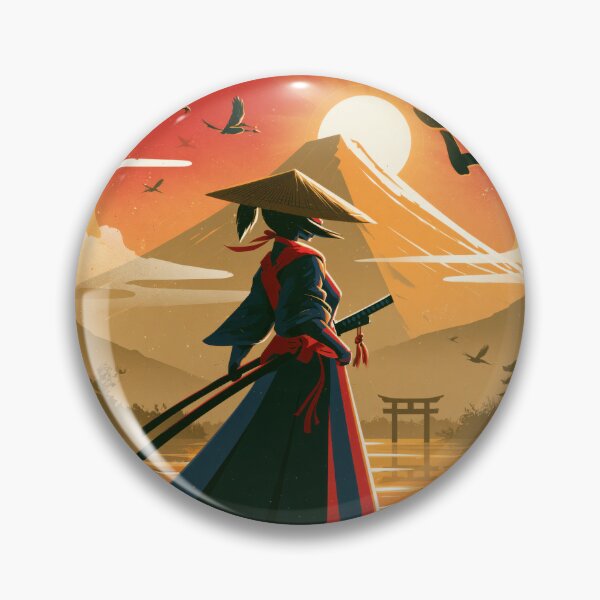 Item preview, Samurai Warriors Poster | Japanese Fantasy Art Print Red Aesthetic designed and sold by Affiches29 Animé .