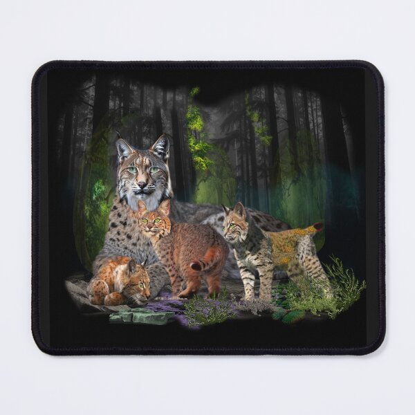 Item preview, Lynx Family in a Mystical Forest designed and sold by Patricia Brown.