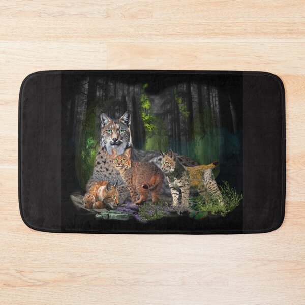 Item preview, Lynx Family in a Mystical Forest designed and sold by Patricia Brown.