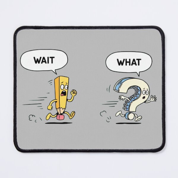 Item preview, Wait -What funny Pencil & Notebook cartoon characters designed and sold by SharingLove.