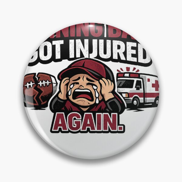 Item preview, Fantasy Football Gift - My Running Back Got Injured Again designed and sold by RedRubyBubble.