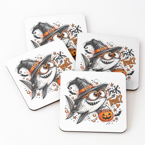 Item preview, Trick or Treat Halloween Shark, Funny Shark Witch Costume designed and sold by Dreamy Ocean Art.