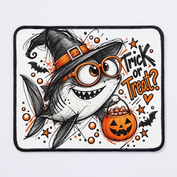 Item preview, Trick or Treat Halloween Shark, Funny Shark Witch Costume designed and sold by Dreamy Ocean Art.