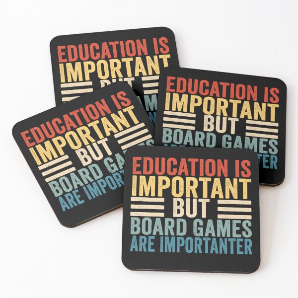 Item preview, Education Is Important But Board Games Are Importanter Funny Board Game Lover Humor designed and sold by 76Valeria.