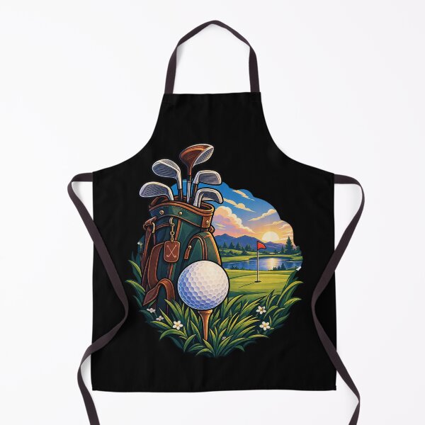 Item preview, Vintage Golf Bag Sunset – Golf Lover & Golfer Gift Design designed and sold by Rosteri.