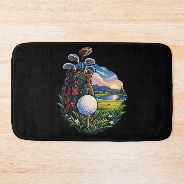 Item preview, Vintage Golf Bag Sunset – Golf Lover & Golfer Gift Design designed and sold by Rosteri.