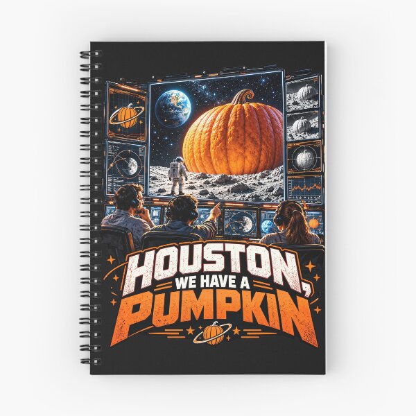 Item preview, Houston We Have a Pumpkin – Mission Control Giant Pumpkin on the Moon designed and sold by DansCreations42.