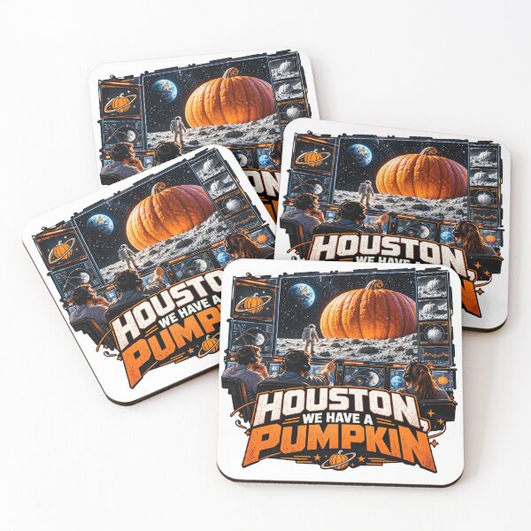 Item preview, Houston We Have a Pumpkin – Mission Control Giant Pumpkin on the Moon designed and sold by DansCreations42.