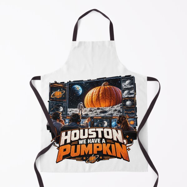 Item preview, Houston We Have a Pumpkin – Mission Control Giant Pumpkin on the Moon designed and sold by DansCreations42.