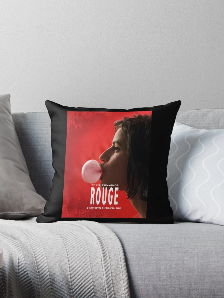 Aperçu 1 sur 4. Coussin avec l'œuvre Trois Couleurs Rouges créée et vendue par BoKev.