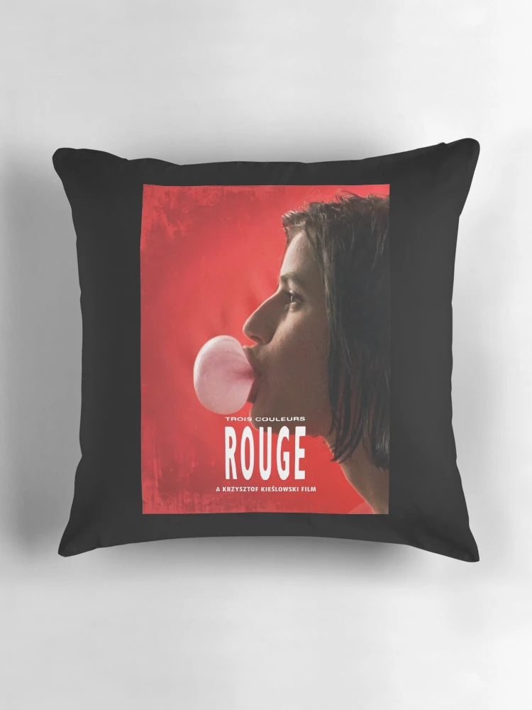 Aperçu 3 sur 4. Coussin avec l'œuvre Trois Couleurs Rouges créée et vendue par BoKev.