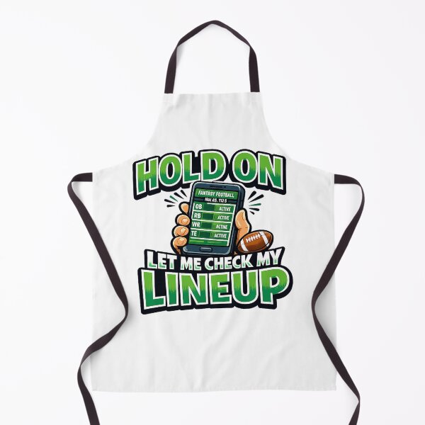 Item preview, Fantasy Football Gift - Hold On Let Me Check My Lineup designed and sold by RedRubyBubble.