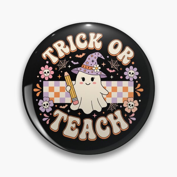Item preview, Trick Or Teach Fantôme Sorcière Professeur Rétro designed and sold by MizoX7.