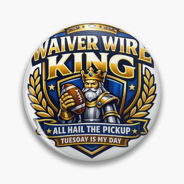 Item preview, Fantasy Football Gift - Waiver Wire King designed and sold by RedRubyBubble.