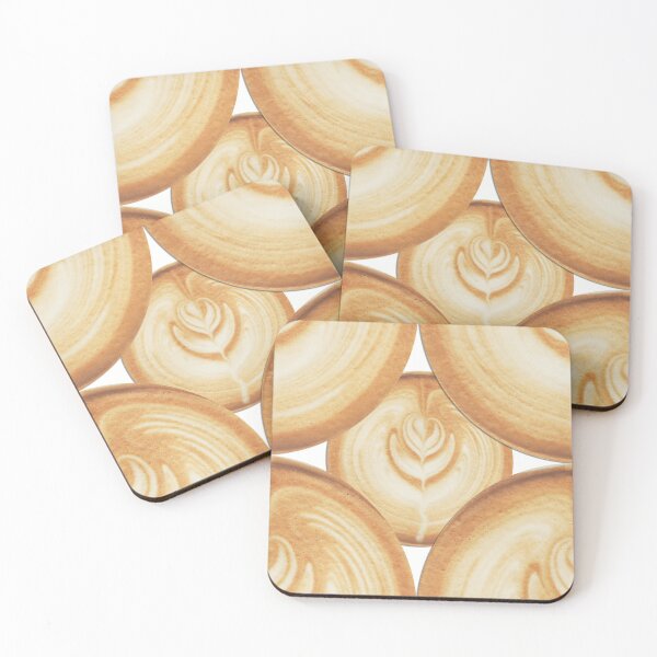 Item preview, Cute Coffee Face & Beans Seamless Pattern designed and sold by hepopatterns.