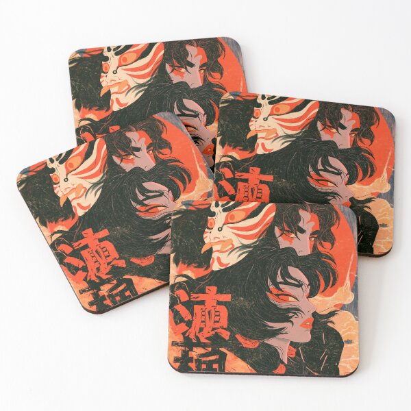 Item preview, Samurai Warriors Poster | Japanese Fantasy Art Print Red Aesthetic designed and sold by Affiches29 Animé .