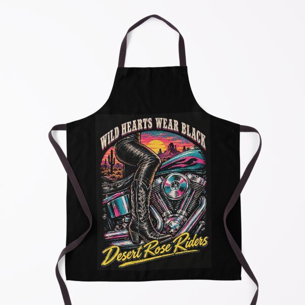 Item preview, Desert Rose Riders Cowgirl Biker Neon Desert Sunset Cowgirl Boots designed and sold by Yellowriversss.
