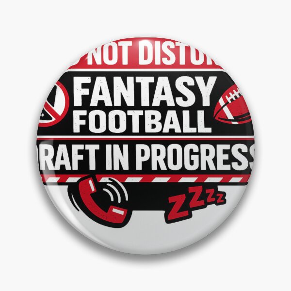 Item preview, Fantasy Football Gift - Do Not Disturb Draft In Progress designed and sold by RedRubyBubble.