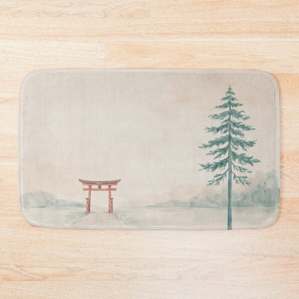 Item preview, Japandi Style Torii Gate Dusk Minimalist Landscape Illustration Vector designed and sold by Shutter-Dragon.