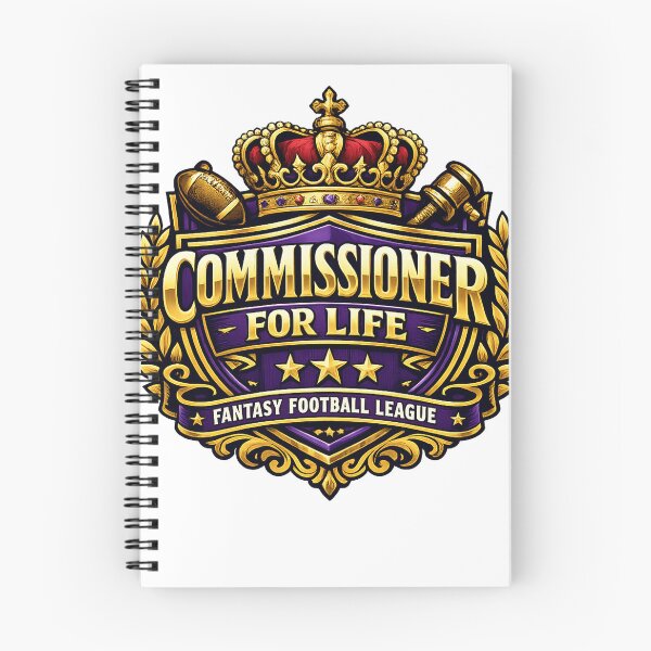 Item preview, Fantasy Football Gift - Commissioner For Life designed and sold by RedRubyBubble.
