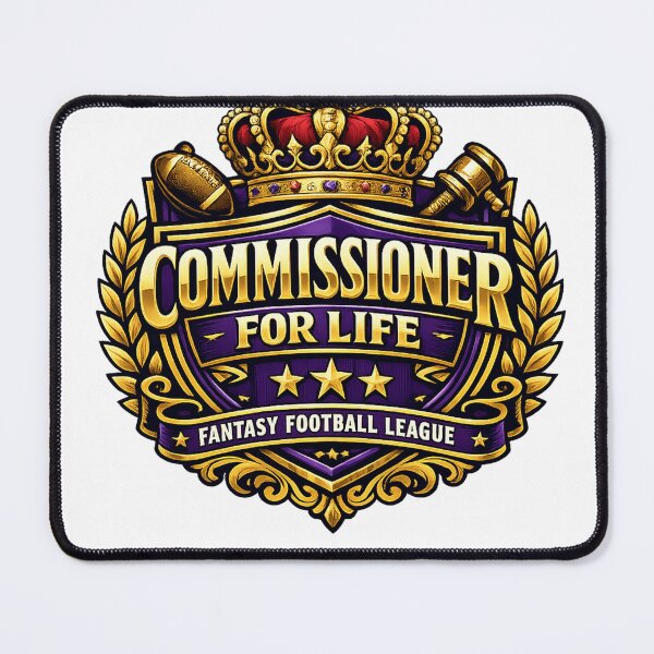 Item preview, Fantasy Football Gift - Commissioner For Life designed and sold by RedRubyBubble.