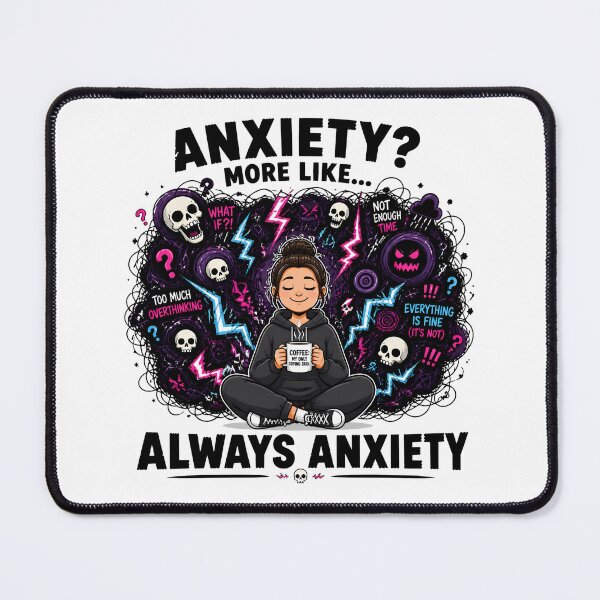 Item preview, Anxiety More Like Always Anxiety Funny ADHD Mental Health Art designed and sold by Créative touche .
