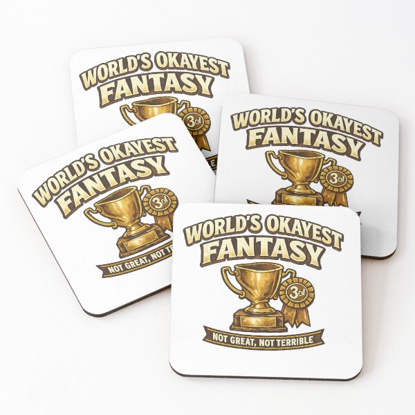 Item preview, Fantasy Football Gift - Worlds Okayest Manager designed and sold by RedRubyBubble.